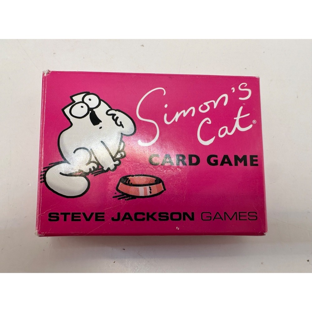 Simon's Cat Card Game Steve Jackson Games COMPLETE Ages 6+ 2-4 Players